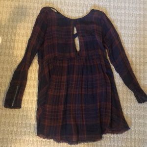 Free people plaid tunic